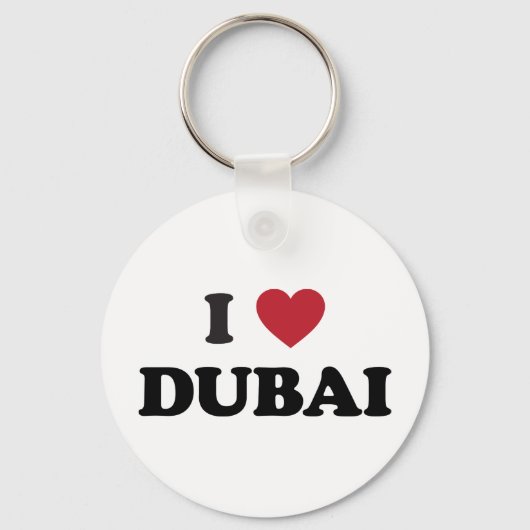 I Heart Dubai United Arab Emirates Sleutelhanger (Voorkant)