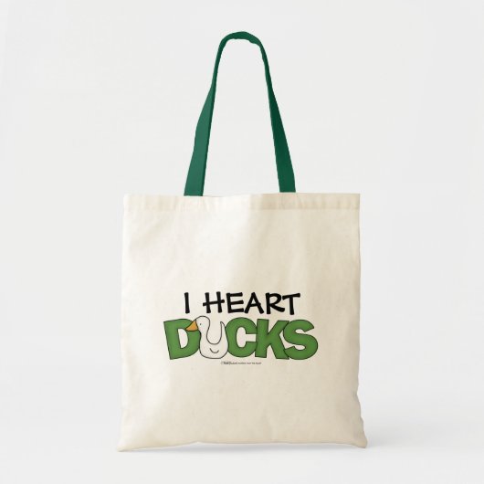 I Heart Ducks Tote Bag (Voorkant)
