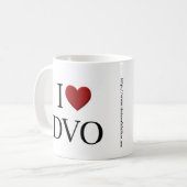 I Heart DVO Koffiemok (Voorkant links)