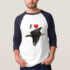I Heart Eagles Flying Bald Eagle Shirt
