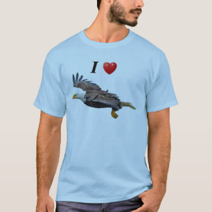 I Heart Eagles Flying Bald Eagle Shirt