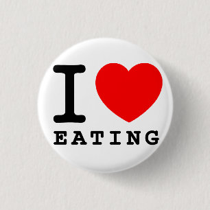 I Heart Eating Ronde Button 3,2 Cm