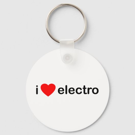 I Heart Electro Sleutelhanger (Voorkant)
