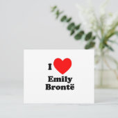 I Heart Emily Bronte Briefkaart (Staand voorkant)