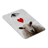 I Heart Ewe Magneet (Rechterzijde)