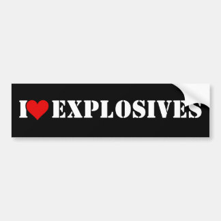 I Heart Explosives Bumpersticker