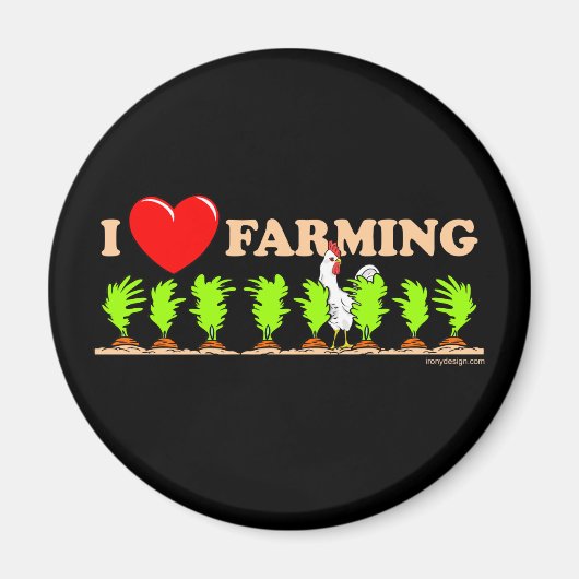 I Heart Farming Magneet (Voorkant)
