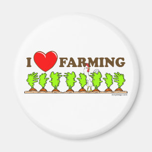 I Heart Farming Magneet