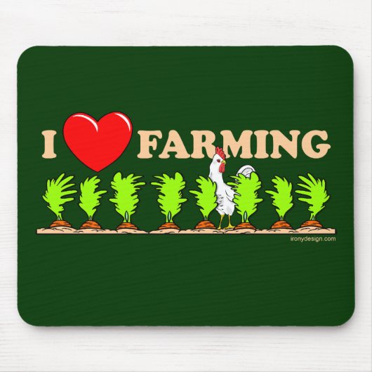 I Heart Farming Muismat (Voorkant)