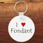 I Heart Fondant Sleutelhanger (Voorkant)