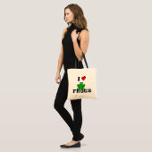 I Heart Frogs Tote Bag (Voorkant (model))