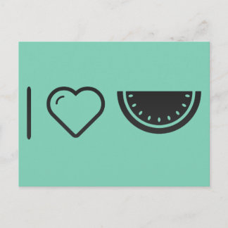 I Heart Fruit Melons Briefkaart