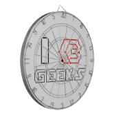 I Heart Geeks ASCII ART Dartbord (Voorkant Links)