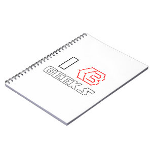I Heart Geeks ASCII ART Notitieboek