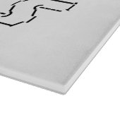 I Heart Geeks ASCII ART Snijplank (Hoek)