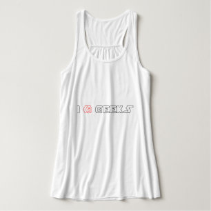 I Heart Geeks ASCII ART Tanktop