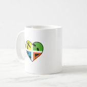 I Heart Geocaching Funny Mug (Devant gauche)