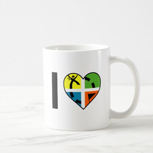 I Heart Geocaching Funny Mug (Droite)