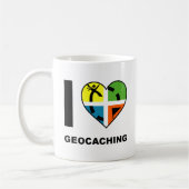 I Heart Geocaching Funny Mug (Gauche)