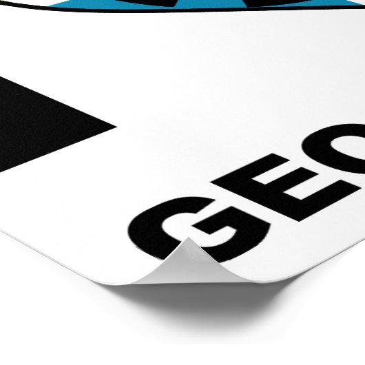 I Heart Geocaching Funny Poster (Coin)