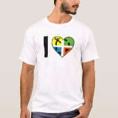 I Heart Geocaching Funny Tshirt (Devant)