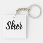 I Heart Gerbils Sleutelhanger (Achterkant)