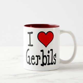 I Heart Gerbils Tweekleurige Koffiemok