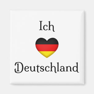 "I Heart Germany" Duits Pride World Traveler Magneet