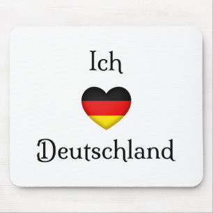 "I Heart Germany" Duits Pride World Traveler Muismat