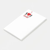I Heart Golf Sport Post-it® Notes (Schuin)