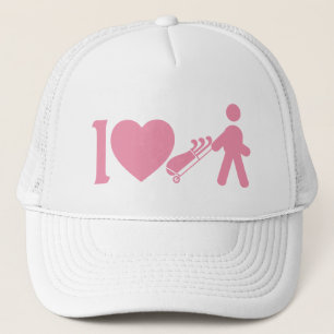 I Heart Golfing Golf Rose Blanc Casquette de balle