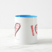 I Heart Graffiti roze Mok (Midden)