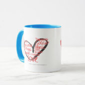 I Heart Graffiti roze Mok (Voorkant links)