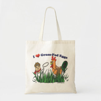 I Heart Grass-Fed Eggs Tote Bag
