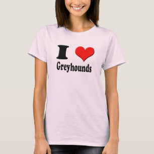I Heart Greyhounds T-shirt