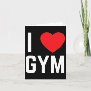 I Heart Gym I Love Gym Fitness Oefening Kaart