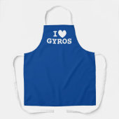 I heart gyros Funny cuisine grecque tablier cuisin (Recto)