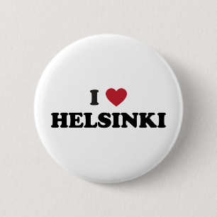 I Heart Helsinki Finland Ronde Button 5,7 Cm