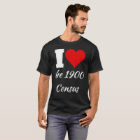 I Heart het Shirt van 1900 Census