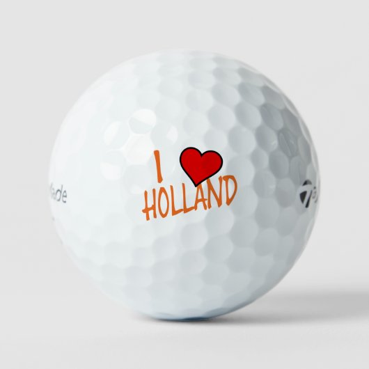 I Heart Holland of op wt tmtp5 gbcnt Golfballen (Voorkant)