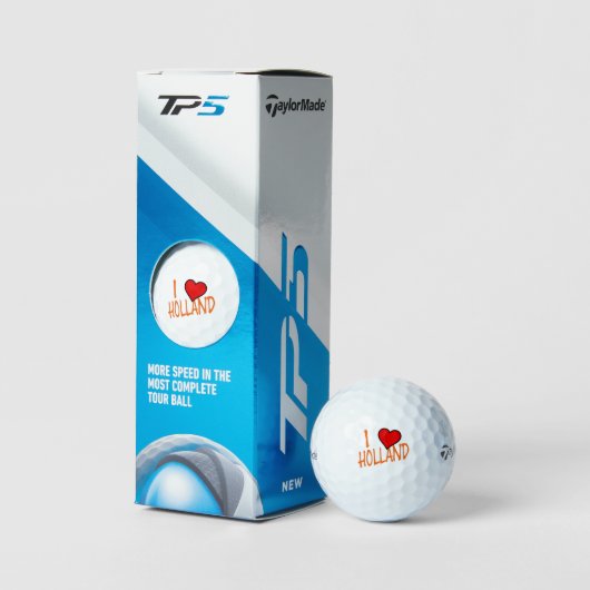 I Heart Holland of op wt tmtp5 gbcnt Golfballen (Verpakking)
