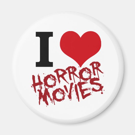 I Heart Horror Films Magneet (Voorkant)