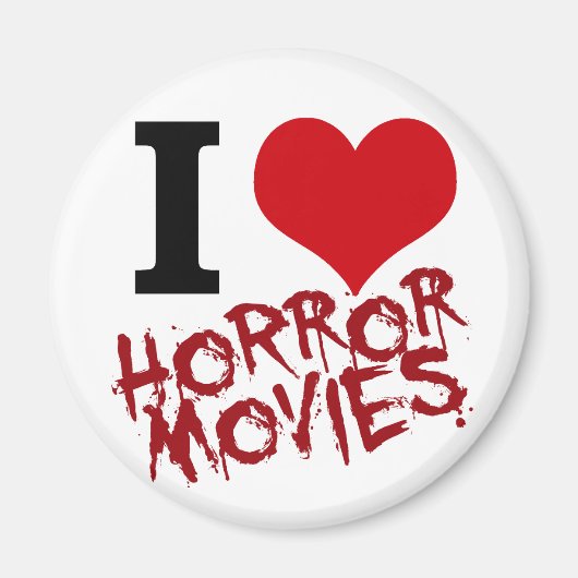I Heart Horror Films Magneet (Voorkant)
