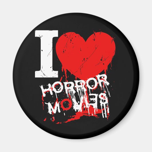 I HEART HORROR MOVIES MAGNEET (Voorkant)