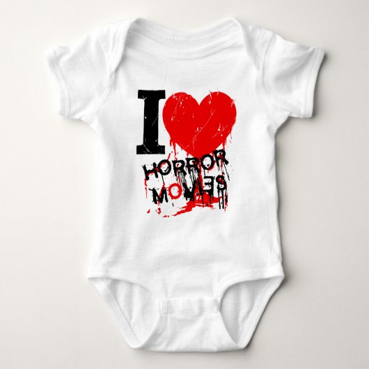 I HEART HORROR MOVIES ROMPER (Voorkant)