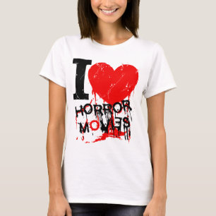 I HEART HORROR MOVIES T-SHIRT