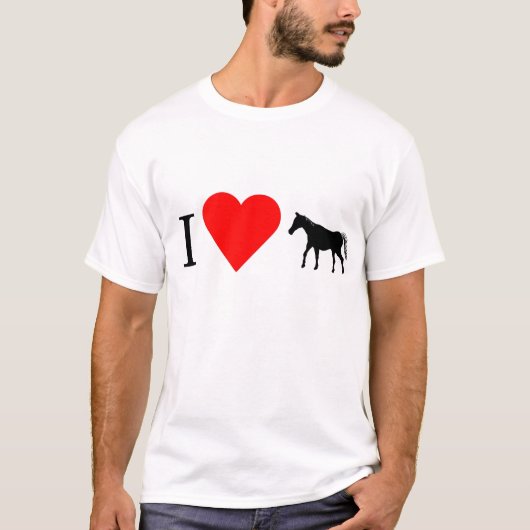 I Heart Horses T-Shirt (Voorkant)