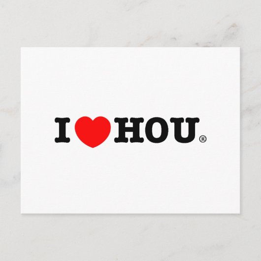 I Heart HOU Briefkaart (Voorkant)