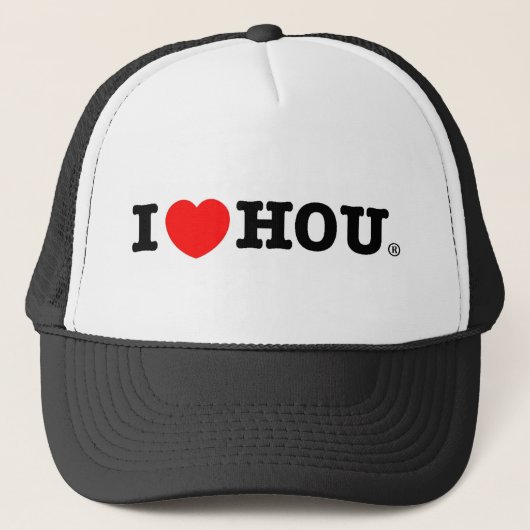 I Heart HOU Trucker Pet (Voorkant)