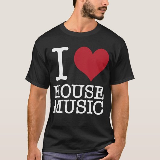 I Heart House Music T-shirt (Voorkant)